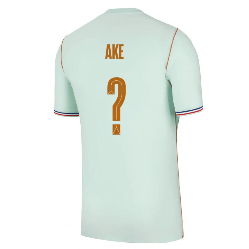 Danxen Men France Junior Ake #0 Green Gold Away Jersey 26-28 T-Shirt