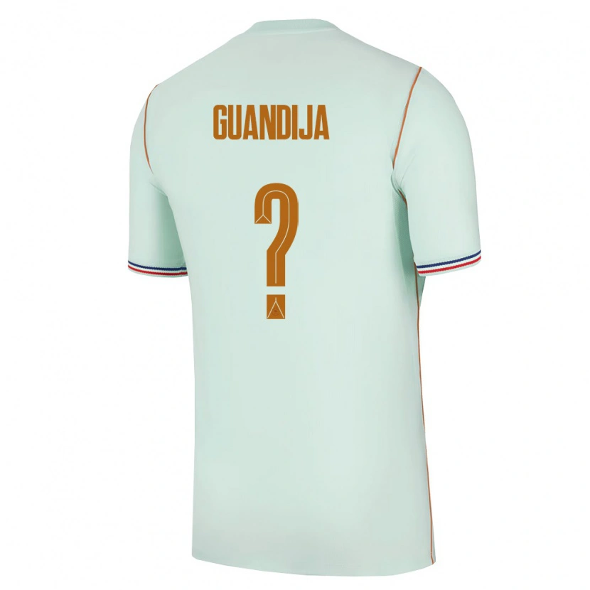 Danxen Men France Andy Guandija #0 Green Gold Away Jersey 26-28 T-Shirt