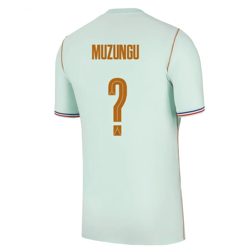 Danxen Men France Marvyn Muzungu #0 Green Gold Away Jersey 26-28 T-Shirt