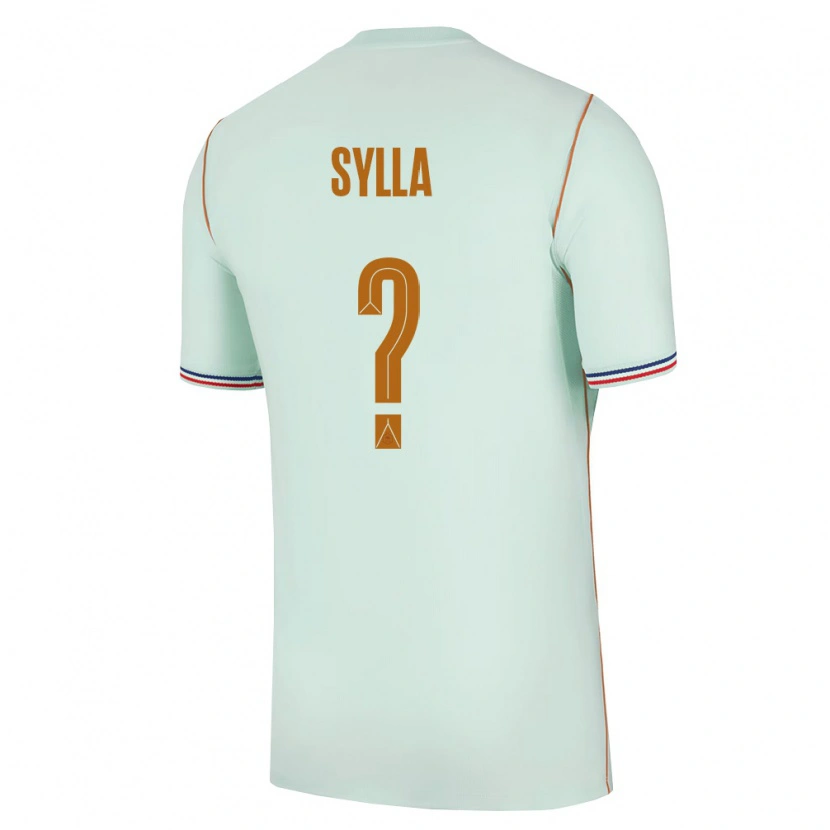 Danxen Men France Mohamed Sylla #0 Green Gold Away Jersey 26-28 T-Shirt