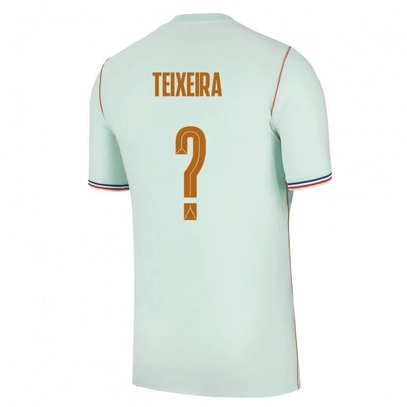 Danxen Men France Alex Teixeira #0 Green Gold Away Jersey 26-28 T-Shirt