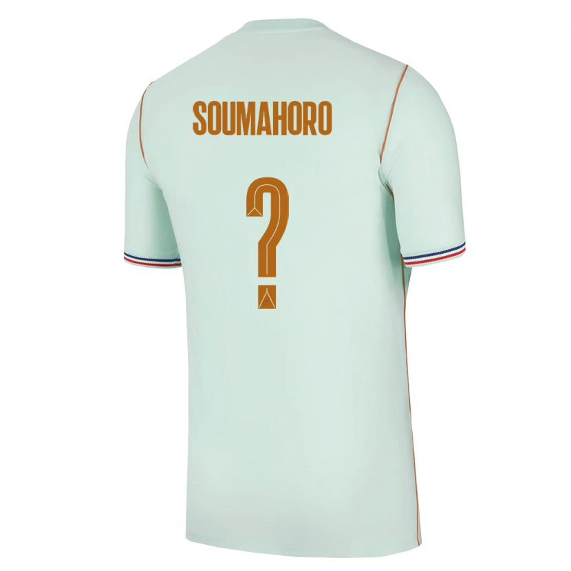 Danxen Men France Aboubaka Soumahoro #0 Green Gold Away Jersey 26-28 T-Shirt