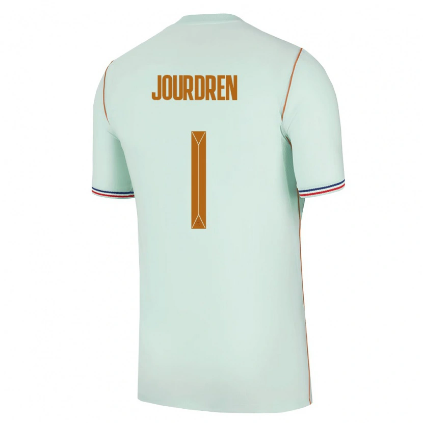 Danxen Men France Ilan Jourdren #1 Green Gold Away Jersey 26-28 T-Shirt