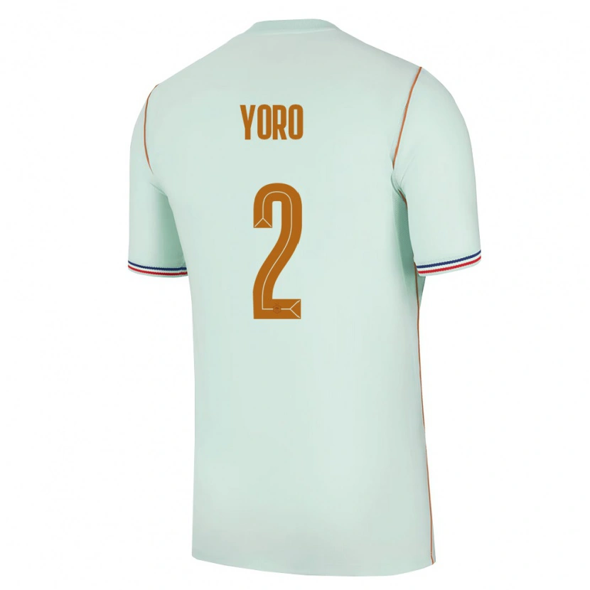 Danxen Men France Leny Yoro #2 Green Gold Away Jersey 26-28 T-Shirt