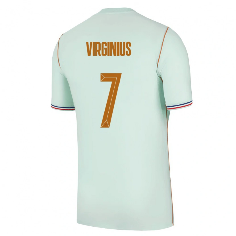 Danxen Men France Alan Virginius #7 Green Gold Away Jersey 26-28 T-Shirt