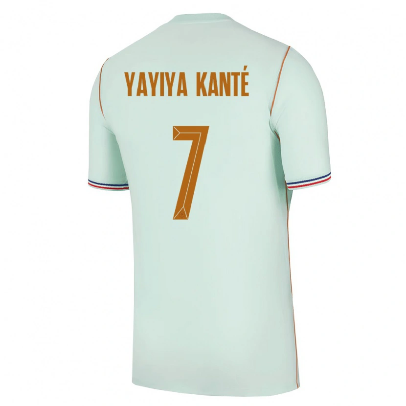 Danxen Men France Ibrahim Yayiya Kanté #7 Green Gold Away Jersey 26-28 T-Shirt