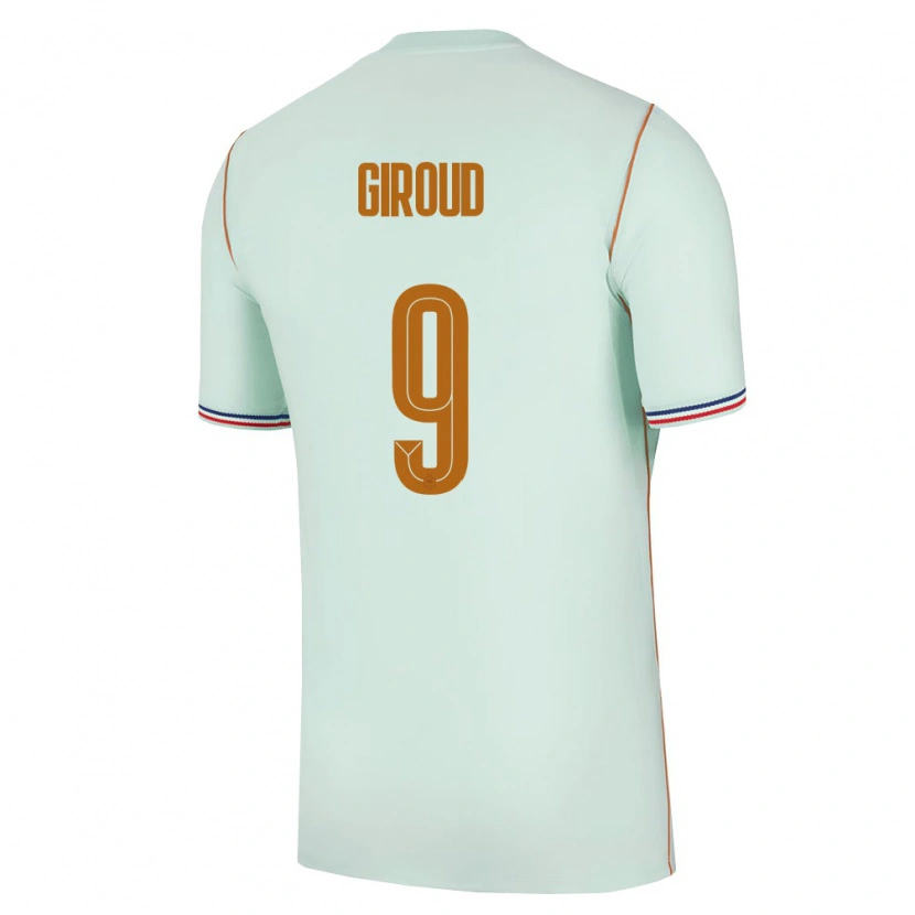 Danxen Men France Olivier Giroud #9 Green Gold Away Jersey 26-28 T-Shirt