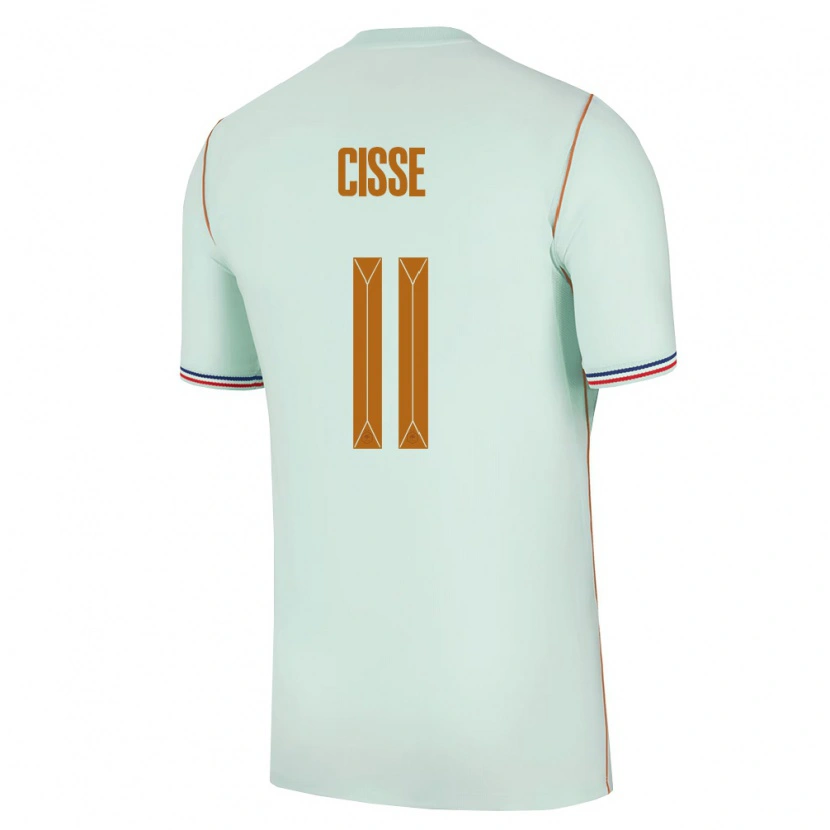 Danxen Men France Lamine Cisse #11 Green Gold Away Jersey 26-28 T-Shirt