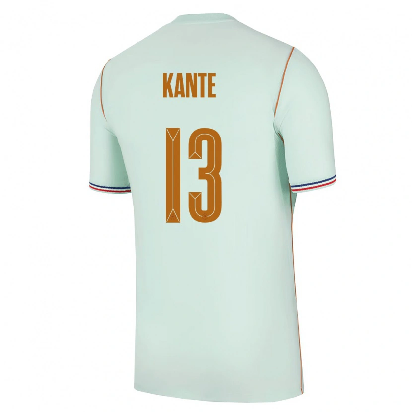 Danxen Men France N'golo Kanté #13 Green Gold Away Jersey 26-28 T-Shirt