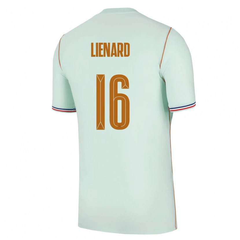 Danxen Men France Yann Lienard #16 Green Gold Away Jersey 26-28 T-Shirt