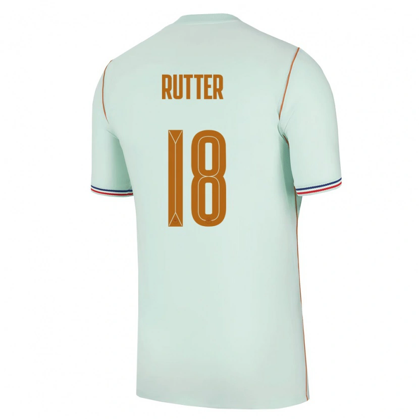 Danxen Men France Georginio Rutter #18 Green Gold Away Jersey 26-28 T-Shirt