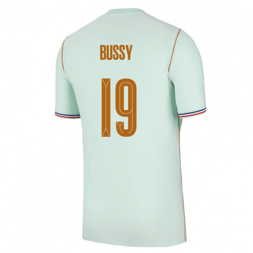 Danxen Men France Kessya Bussy #19 Green Gold Away Jersey 26-28 T-Shirt