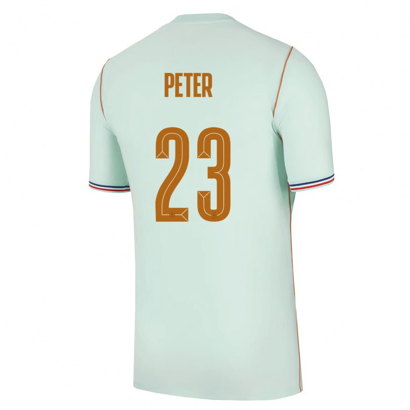 Danxen Men France Prosper Peter #23 Green Gold Away Jersey 26-28 T-Shirt