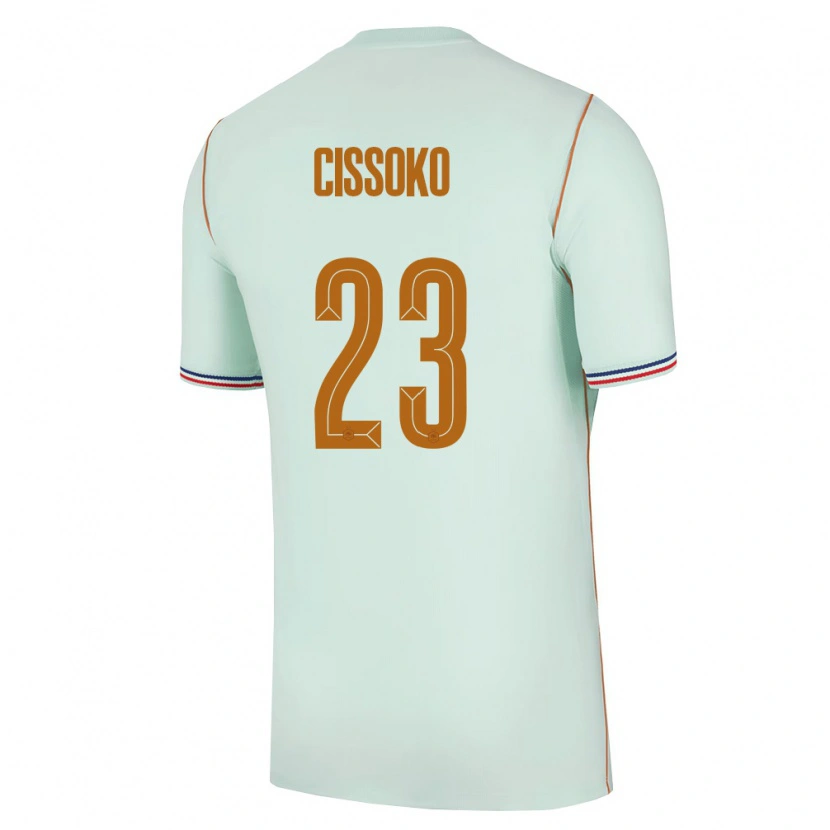 Danxen Men France Hawa Cissoko #23 Green Gold Away Jersey 26-28 T-Shirt