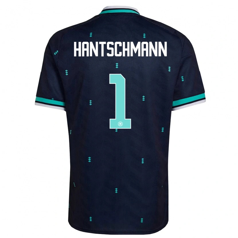 Danxen Men Germany Franz Hantschmann #1 Navy Sky Blue White Away Jersey 26-28 T-Shirt