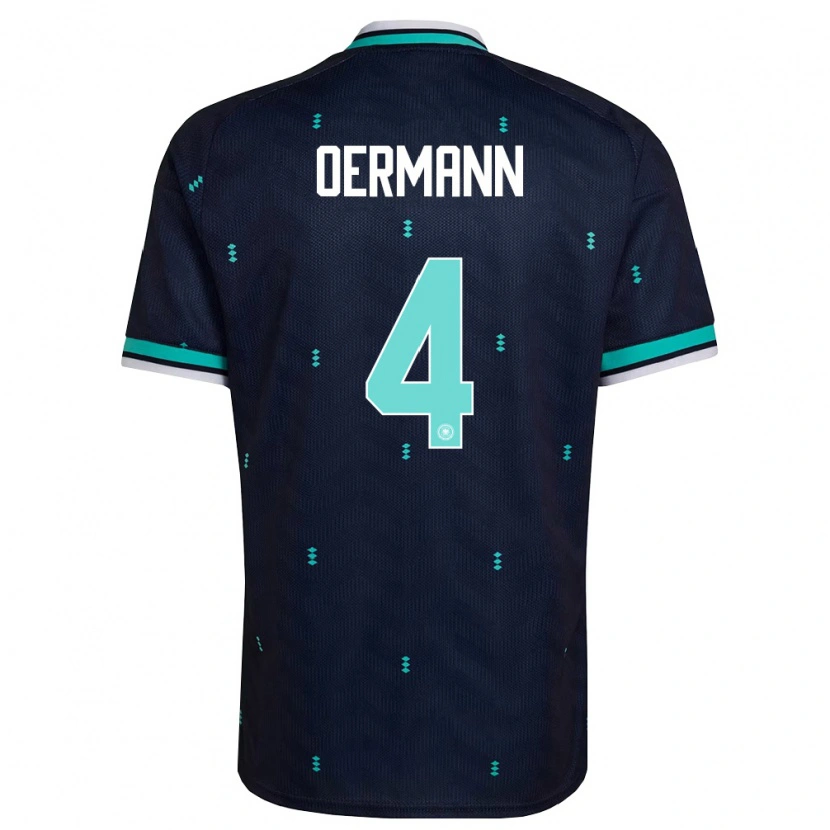 Danxen Men Germany Tim Oermann #4 Navy Sky Blue White Away Jersey 26-28 T-Shirt