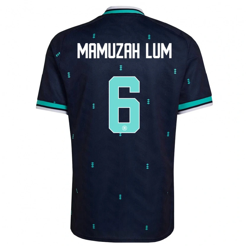 Danxen Men Germany Boris Mamuzah Lum #6 Navy Sky Blue White Away Jersey 26-28 T-Shirt