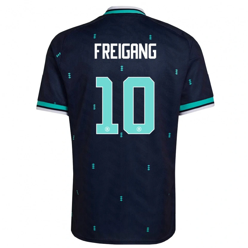 Danxen Men Germany Laura Freigang #10 Navy Sky Blue White Away Jersey 26-28 T-Shirt