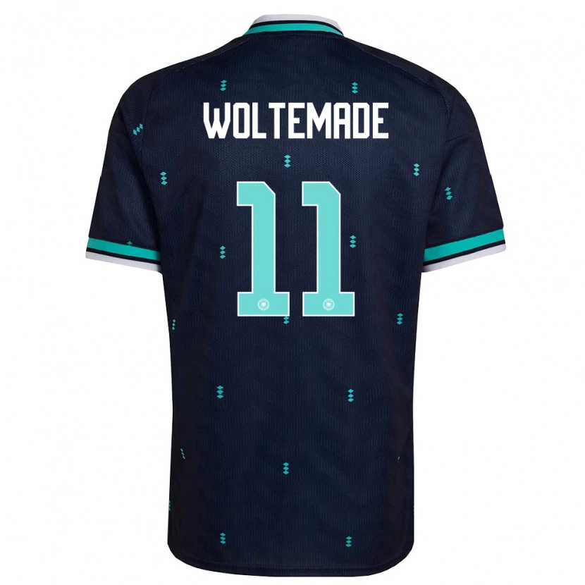 Danxen Men Germany Nick Woltemade #11 Navy Sky Blue White Away Jersey 26-28 T-Shirt