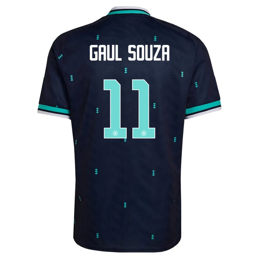 Danxen Men Germany Alessandro Gaul Souza #11 Navy Sky Blue White Away Jersey 26-28 T-Shirt