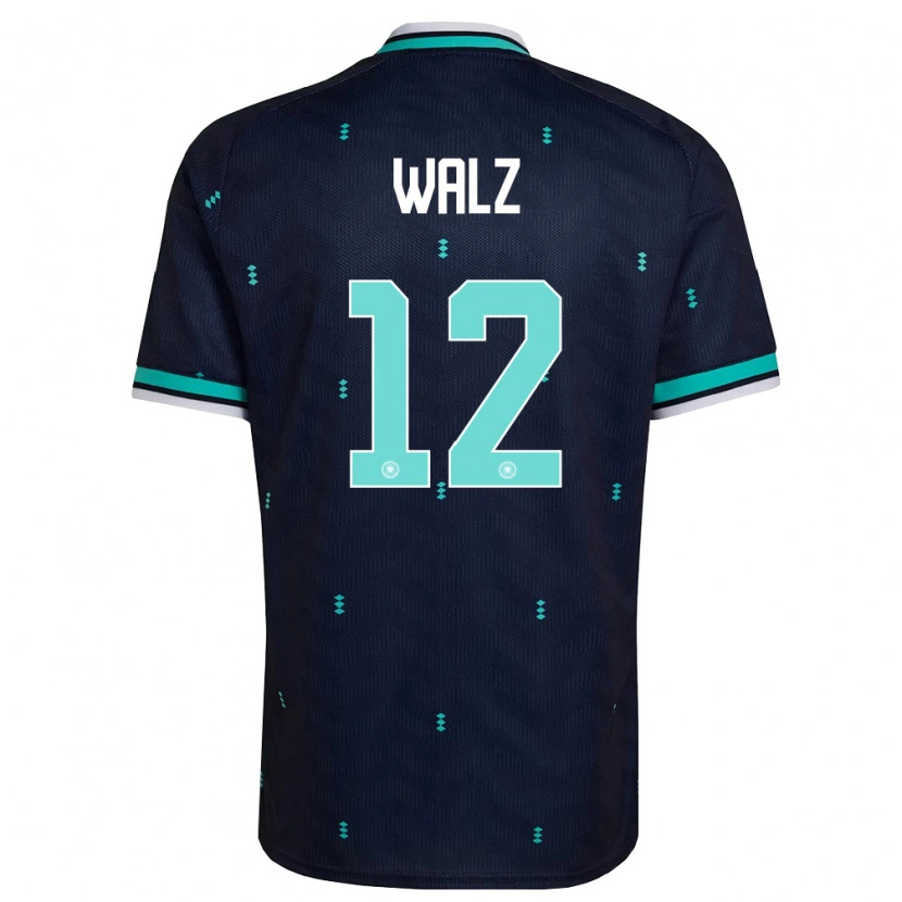 Danxen Men Germany Tom Walz #12 Navy Sky Blue White Away Jersey 26-28 T-Shirt