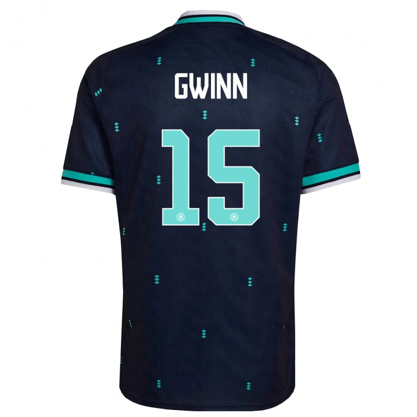 Danxen Men Germany Giulia Gwinn #15 Navy Sky Blue White Away Jersey 26-28 T-Shirt