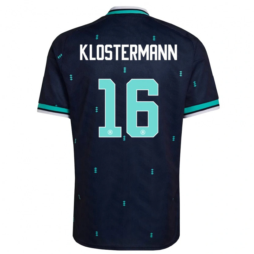 Danxen Men Germany Lukas Klostermann #16 Navy Sky Blue White Away Jersey 26-28 T-Shirt