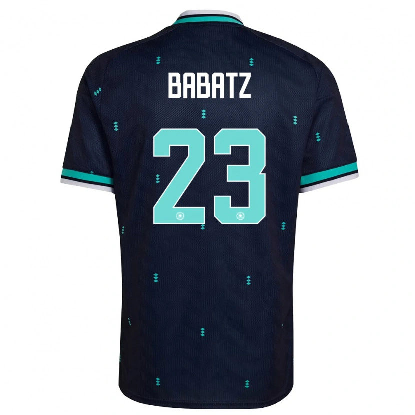 Danxen Men Germany Louis Babatz #23 Navy Sky Blue White Away Jersey 26-28 T-Shirt