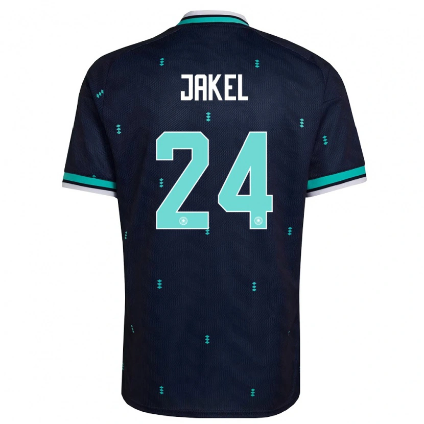 Danxen Men Germany Frederik Jakel #24 Navy Sky Blue White Away Jersey 26-28 T-Shirt