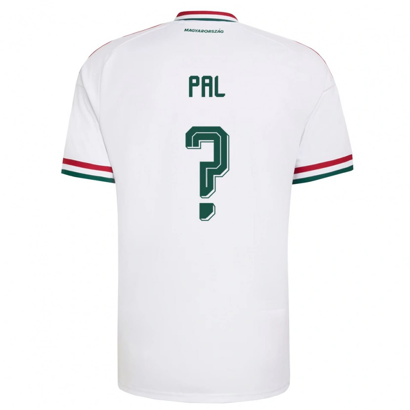Danxen Men Hungary Barna Pál #0 White Red Green Away Jersey 26-28 T-Shirt