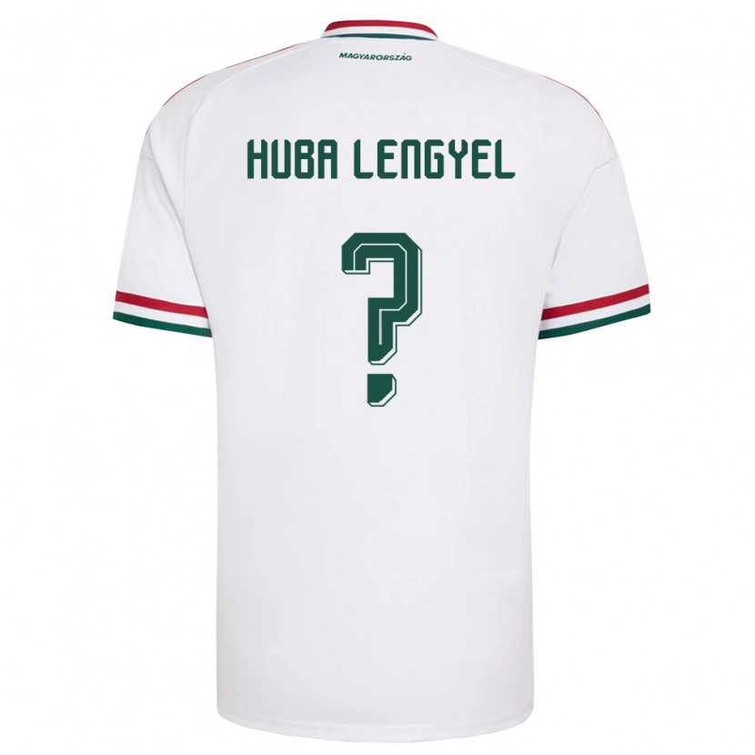 Danxen Men Hungary Huba Lengyel #0 White Red Green Away Jersey 26-28 T-Shirt