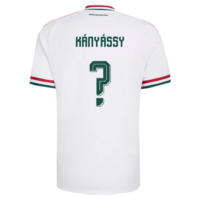 Danxen Men Hungary Gergely Kányássy #0 White Red Green Away Jersey 26-28 T-Shirt