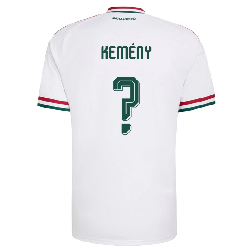 Danxen Men Hungary Ákos Kemény #0 White Red Green Away Jersey 26-28 T-Shirt