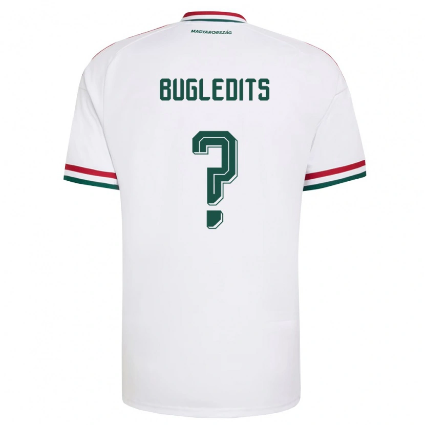 Danxen Men Hungary Barnabás Bugledits #0 White Red Green Away Jersey 26-28 T-Shirt