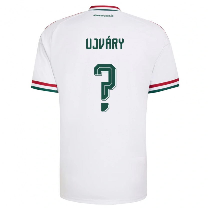 Danxen Men Hungary Ferenc Ujváry #0 White Red Green Away Jersey 26-28 T-Shirt