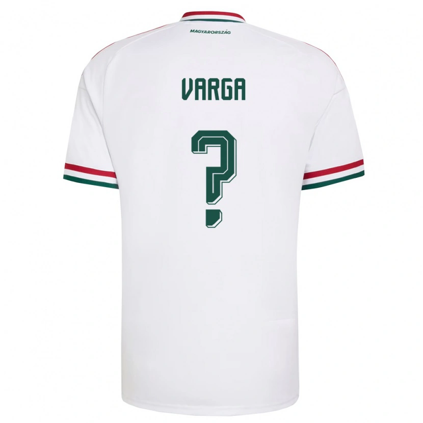 Danxen Men Hungary Zétény Varga #0 White Red Green Away Jersey 26-28 T-Shirt