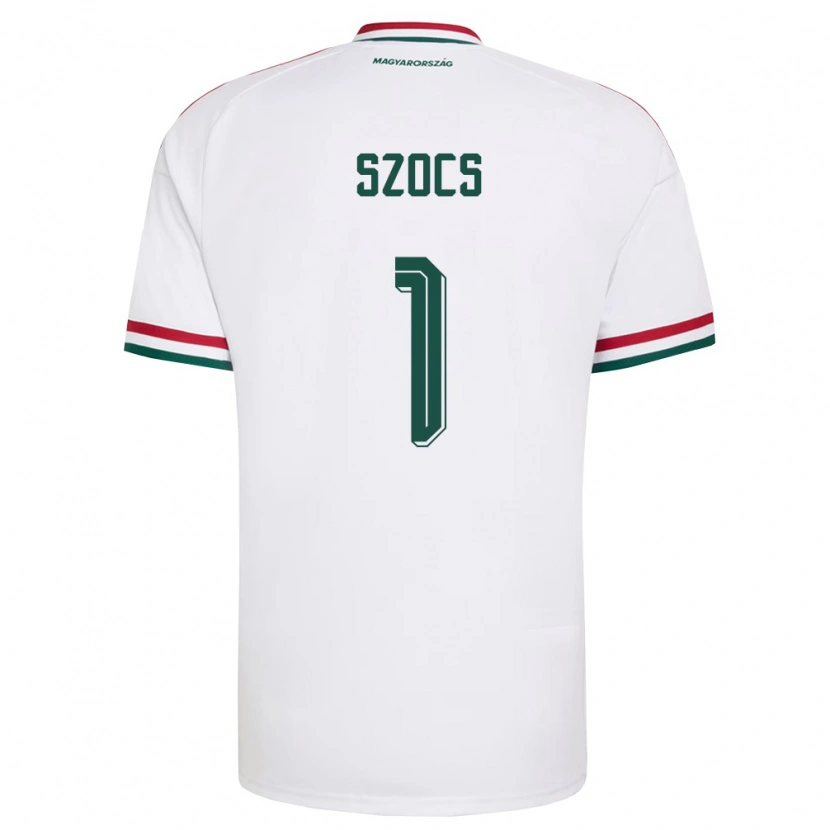 Danxen Men Hungary Réka Szőcs #1 White Red Green Away Jersey 26-28 T-Shirt