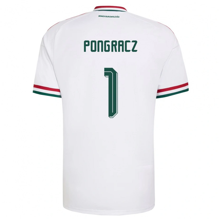 Danxen Men Hungary Agness Pongracz #1 White Red Green Away Jersey 26-28 T-Shirt