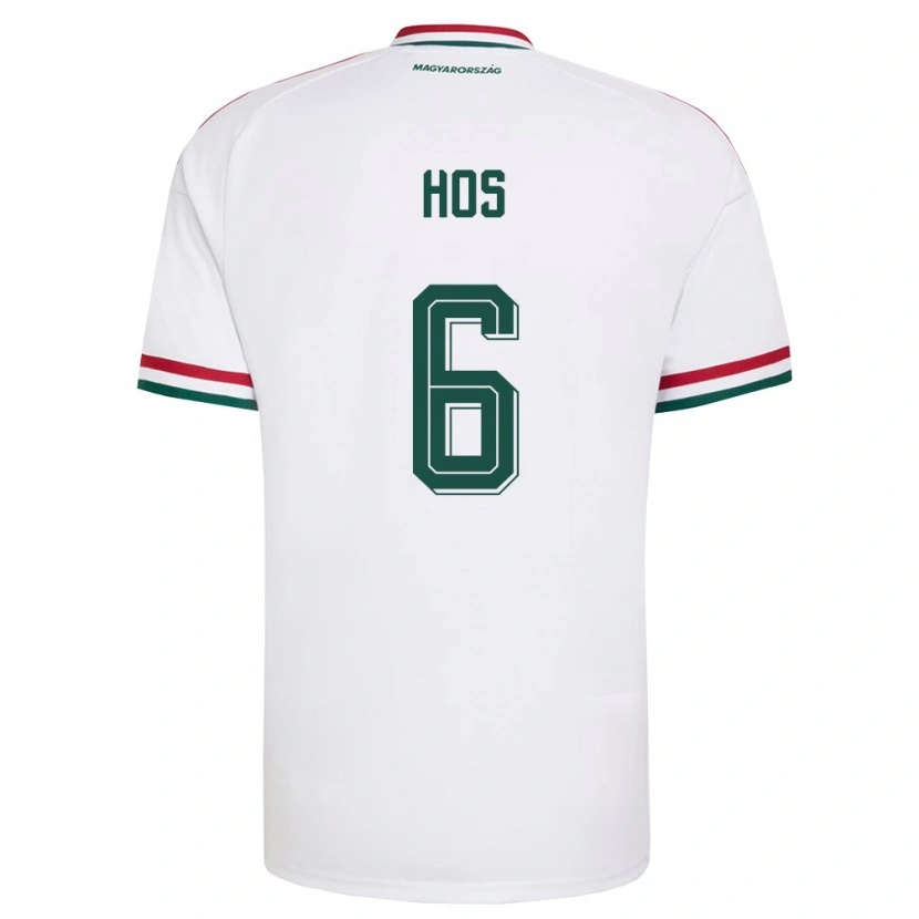 Danxen Men Hungary Zsombor Hős #6 White Red Green Away Jersey 26-28 T-Shirt
