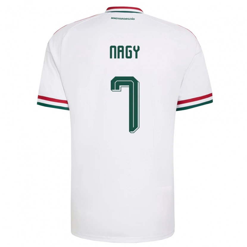Danxen Men Hungary Fanni Nagy #7 White Red Green Away Jersey 26-28 T-Shirt