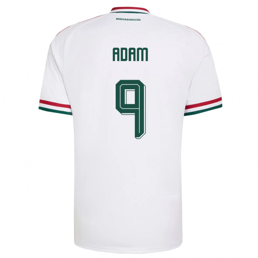 Danxen Men Hungary Martin Ádám #9 White Red Green Away Jersey 26-28 T-Shirt