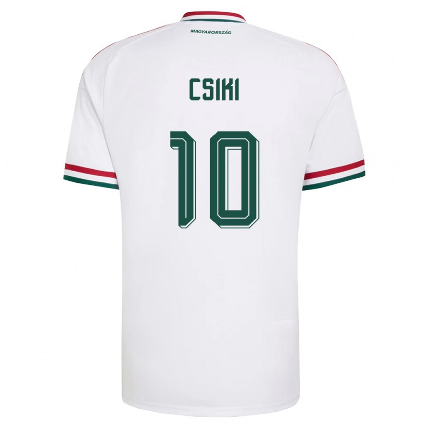 Danxen Men Hungary Anna Csiki #10 White Red Green Away Jersey 26-28 T-Shirt