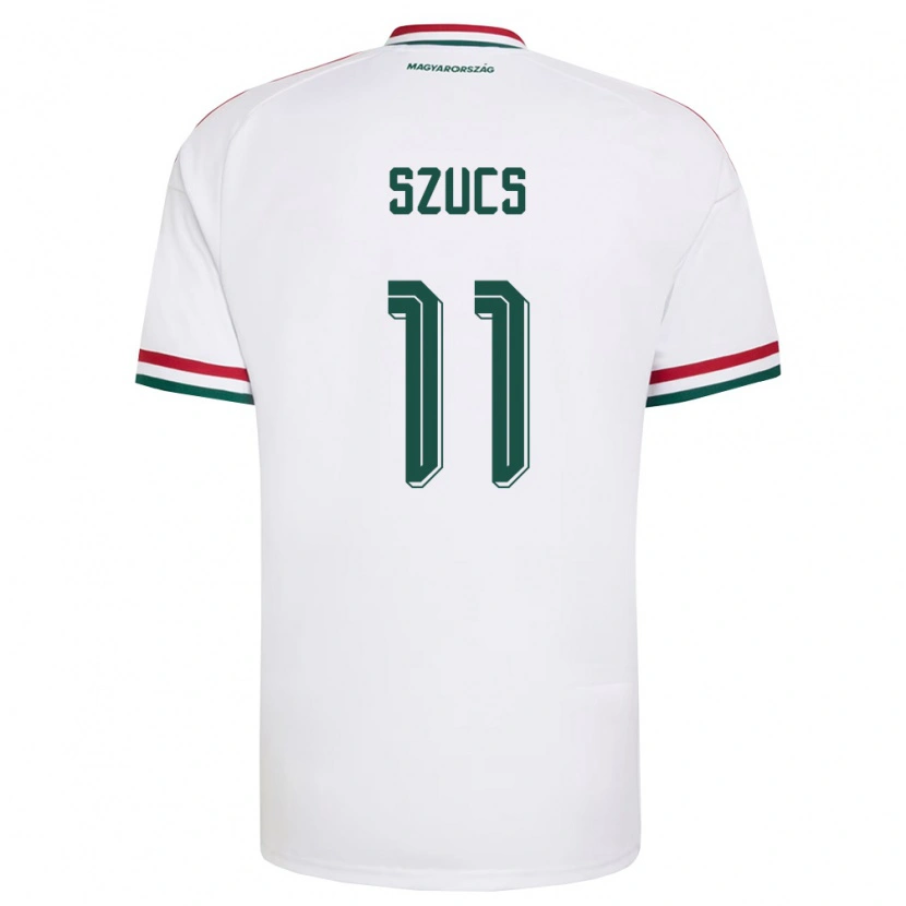 Danxen Men Hungary Tamás Szűcs #11 White Red Green Away Jersey 26-28 T-Shirt