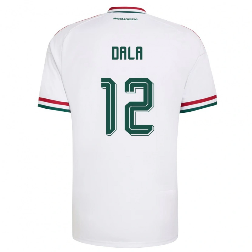 Danxen Men Hungary Martin Dala #12 White Red Green Away Jersey 26-28 T-Shirt