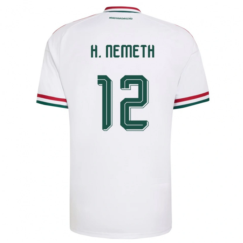 Danxen Men Hungary Hanna Németh #12 White Red Green Away Jersey 26-28 T-Shirt
