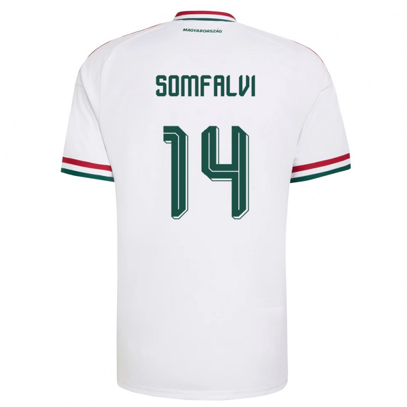 Danxen Men Hungary Barna Somfalvi #14 White Red Green Away Jersey 26-28 T-Shirt