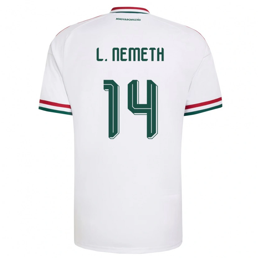 Danxen Men Hungary Loretta Németh #14 White Red Green Away Jersey 26-28 T-Shirt