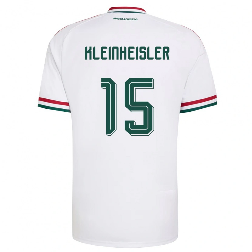 Danxen Men Hungary László Kleinheisler #15 White Red Green Away Jersey 26-28 T-Shirt