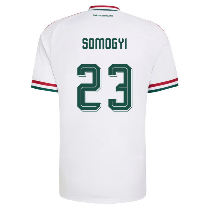 Danxen Men Hungary Tamás Somogyi #23 White Red Green Away Jersey 26-28 T-Shirt