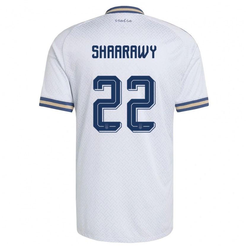 Danxen Men Italy Stephan El Shaarawy #22 Off-White Navy Gold Away Jersey 26-28 T-Shirt